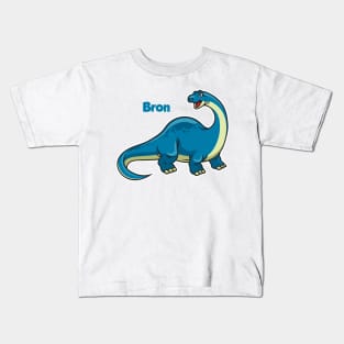 Bron the brontosaurus Kids T-Shirt